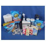 Bissell Mop Pad Kit, Clorox Wipes, Spray Bottles