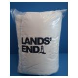 NIP Lands End Cool Aqua Sherpa Fleece Throw