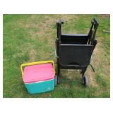 Collapsible Grill Cart, Igloo 24 Cooler