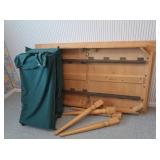 Ethan Allen Dining Room Table w/2 Leaves 38x64"