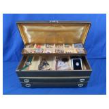 Vintage Jewelry Box w/Costume Jewelry