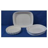Corningware White Baking Dishes & Lids