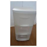 3-drawer Plastic Organizer on Casters