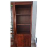 Ethan Allen 2 pc Shelf/Cabinet 27lx17wx80"h