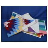 Quilted Wall Tapestries-Colorful 42" square,