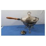 Antique 5 pc Silverplate Chafing Dish