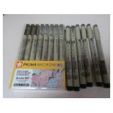 Pigma Micron 005 8-Color Set, 6 Black 005