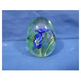 Iris Glass Paperweight