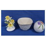 Capodimonte, Lenox Bowl, Limoges Egg Dish