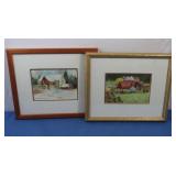 Mildred Sands Kratz Melting Snow-artist signed &