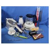 Misc Kitchen Items-Carafe, Corn Butterer, Cobalt