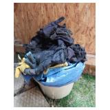 2 Tarps (approx 8x10), New Work Gloves