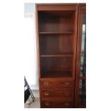 Ethan Allen 2 pc Shelf/Cabinet 27lx17wx80"h