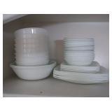 Corelle White Plates and Bowls