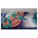 Quilted Wall Tapestry (or bed quilt) w/Rod