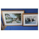 Mildred Sands Kratz Watercolor "Evergreen Farms"