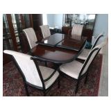 Drexel Dining Table (70x43") w/6 Chairs & 2