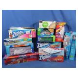 Opened Ziploc Bags, Hefty Bags, Sandwich Bags