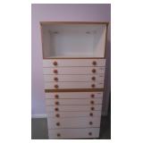 Tall Crafting Drawer Stand 26x19x56"h