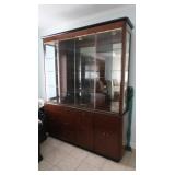 Vintage Drexel China Closet w/Lights 66lx16wx81h