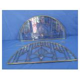 2 Decorative Hanging Stained Glass 20hx20"l