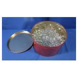 Lg Tin w/Decorative Glass Beads/Stones