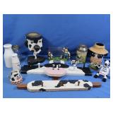 Cow Themed Decor-Towel Hanger, Milk Can, D?cor