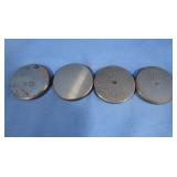 4 Rockwell Test Blocks, 4 Wilson Inst. 74, 75,