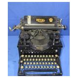 Vintage Royal Typewriter w/Bevel Glass Sides