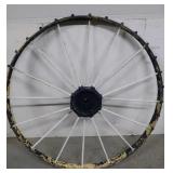 Antique Iron Spoked Wagon Wheel
