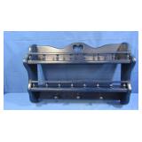 Oak Hanging Shelf w/Clothes Hooks