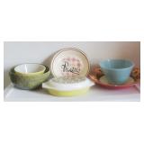 Pyrex 1.5 at Verde Olive Divided Casserole Dish