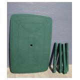 Plastic Patio Table 29hx35wx51"l