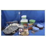 Mandoline Slicer, Decor, NIP Ziploc Containers,