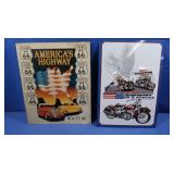 American Steel & Rt 66 Metal Signs
