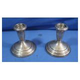 2 Sterling Weighted Candlesticks