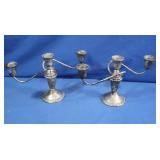 2 Sterling Weighted Candlesticks