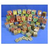 Vintage Childs Alphabet Blocks