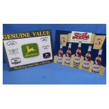 John Deere & Pepsi Metal Signs