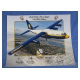 Photo Blue Angels Plane 2014 w/Signatures
