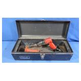 Metal Toolbox, Rodac Pneumatic Chisel, Remington