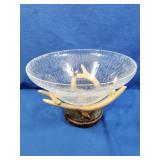 Deer Antler Bowl Holder