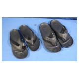 2 New Pair Crocks Flipflops-ladies sz 8-mens size