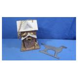 Decorative Wooden Birdhouse, Silhouette Setter