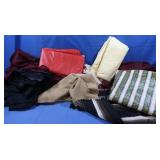 Curtains, Sheers, 3 Vinyl Tablecloths