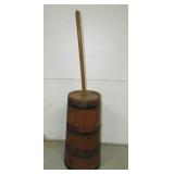 Antique Butter Churn w/Iron Banding 11x43" (incl