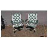 2 Folding Aluminum Lawn Chairs