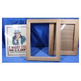 Recruiting Poster, May 1985 Framed & Wood Frame