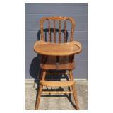 Vintage Wooden High Chair