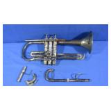 Vintage CG Conn Trumpet & Acces